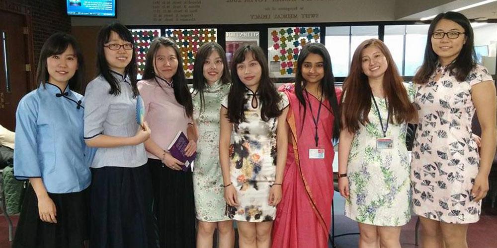 Students at the International Festival