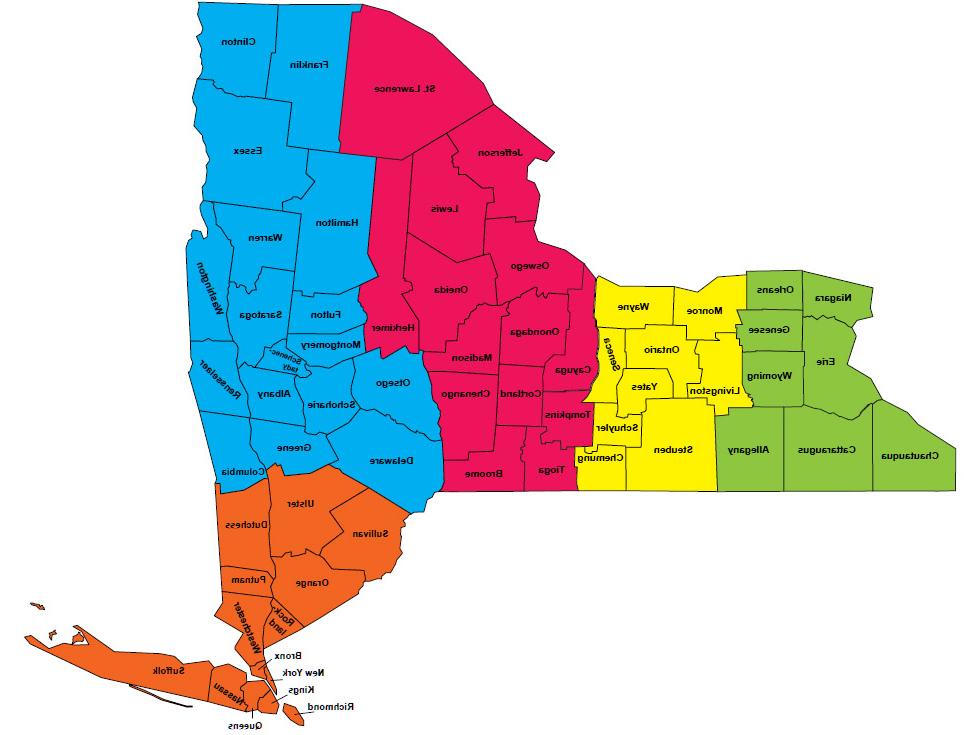 纽约铅资源中心的服务地图
